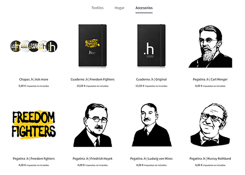 Merchandising para la tienda física y online